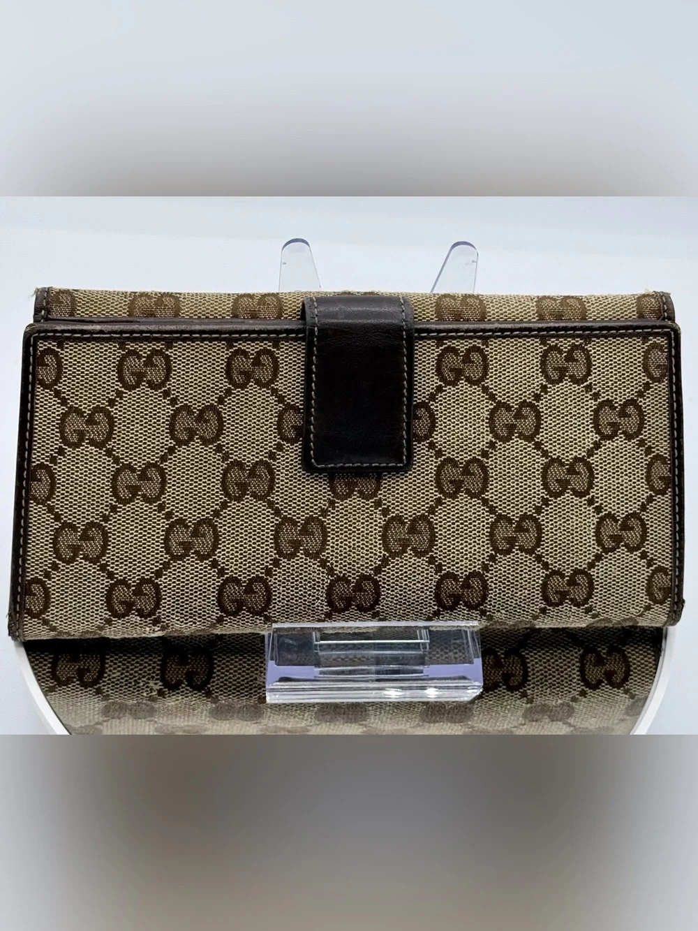 Gucci GG Supreme Continental Wallet on Chain-Customized 🍒